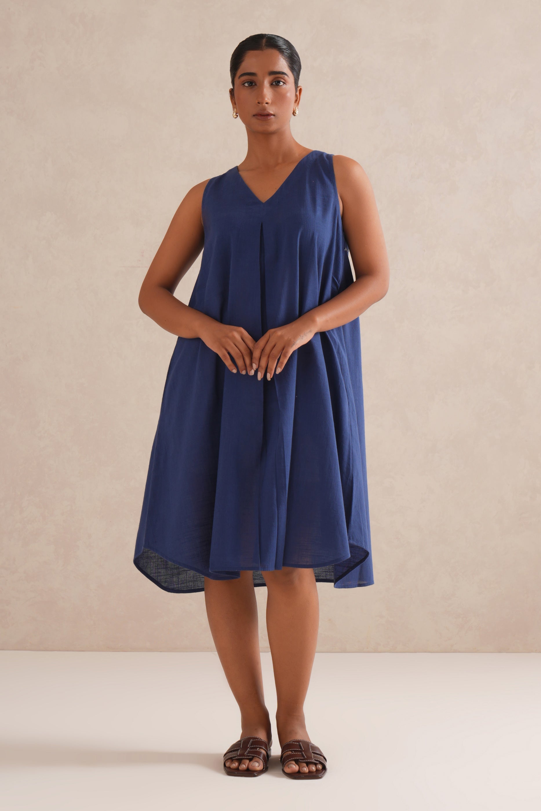 Blue Sapphire Cotton Dress/Top