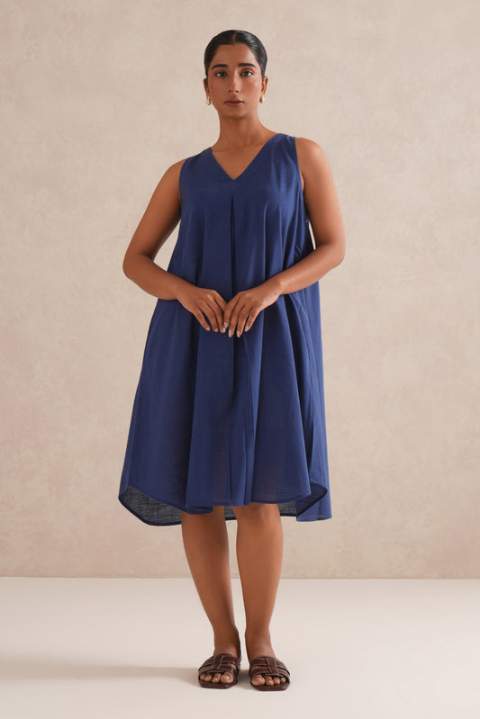 Blue Sapphire Cotton Dress/Top