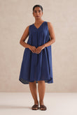 Blue Sapphire Cotton Dress/Top