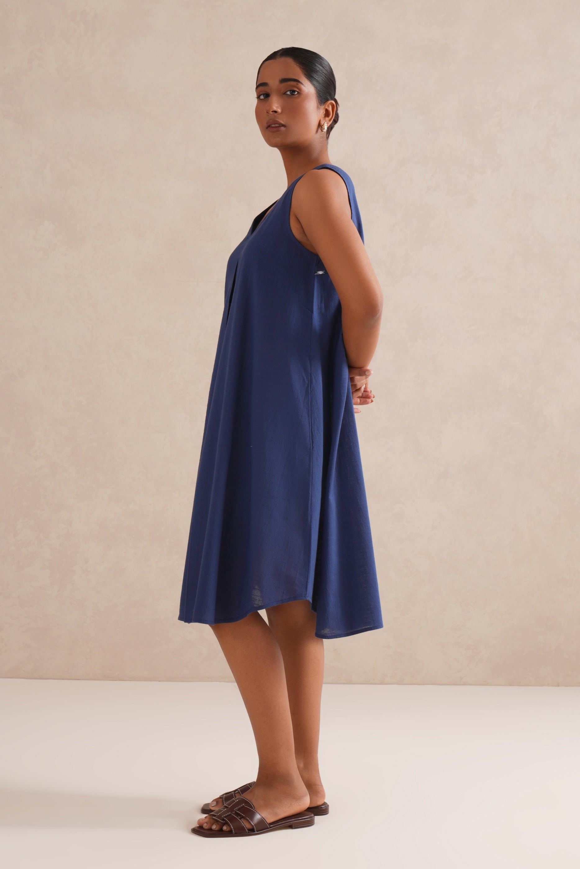 Blue Sapphire Cotton Dress/Top