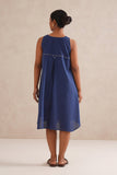 Blue Sapphire Cotton Dress/Top