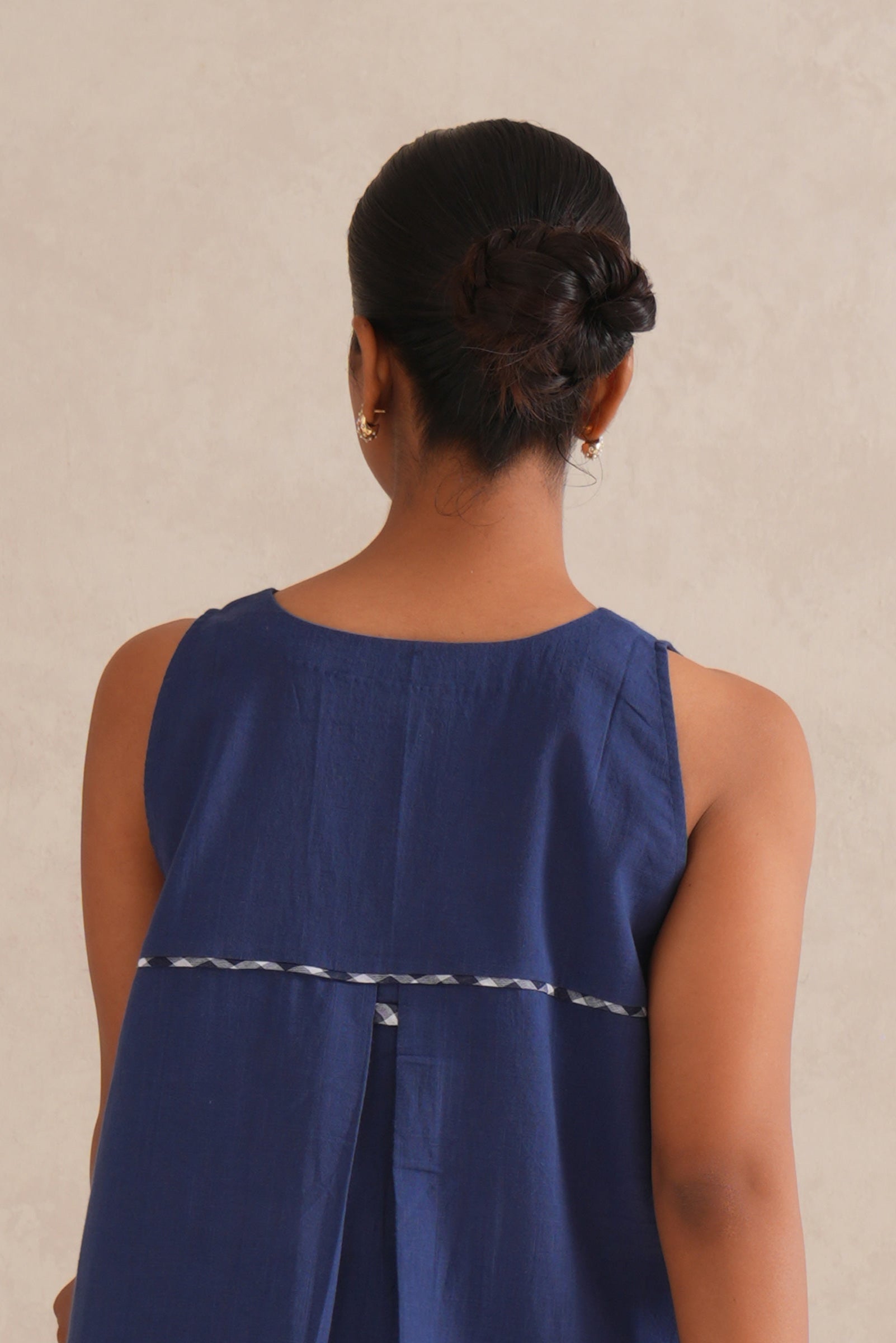 Blue Sapphire Cotton Dress/Top