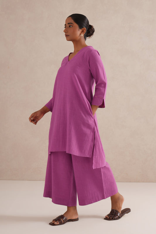 Purple Kurta Set