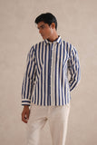 Hand Block Print Striped Shirt