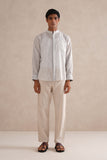Handloom B&W Striped Shirt