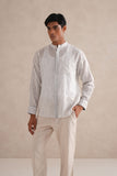 Handloom B&W Striped Shirt