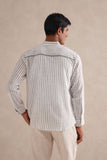 Handloom B&W Striped Shirt