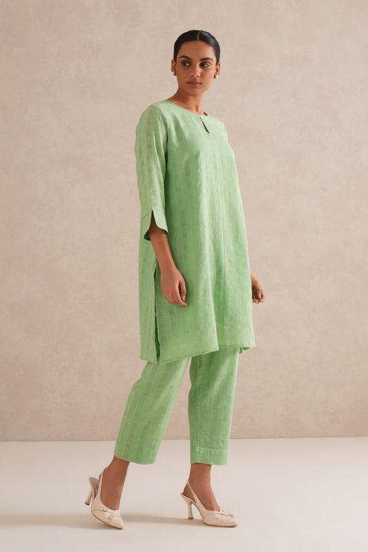 Mint Checkered Co-Ord Set