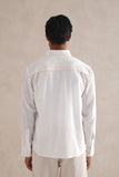 Fine Checkered Cotton White Shirt