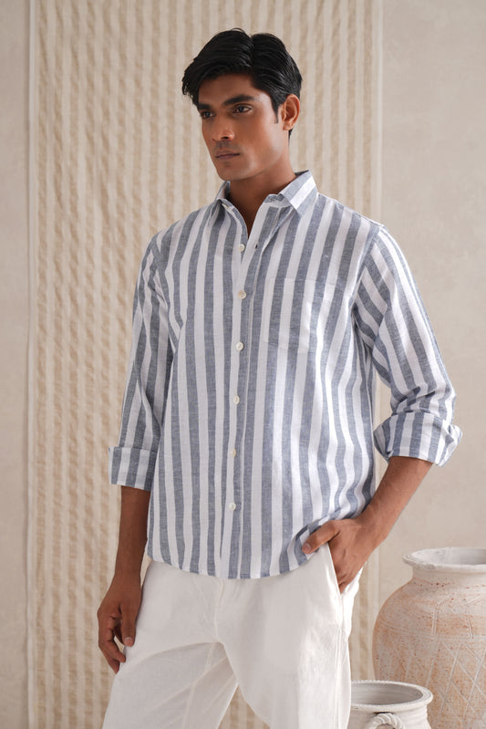 Classic Handloom Striped Shirt