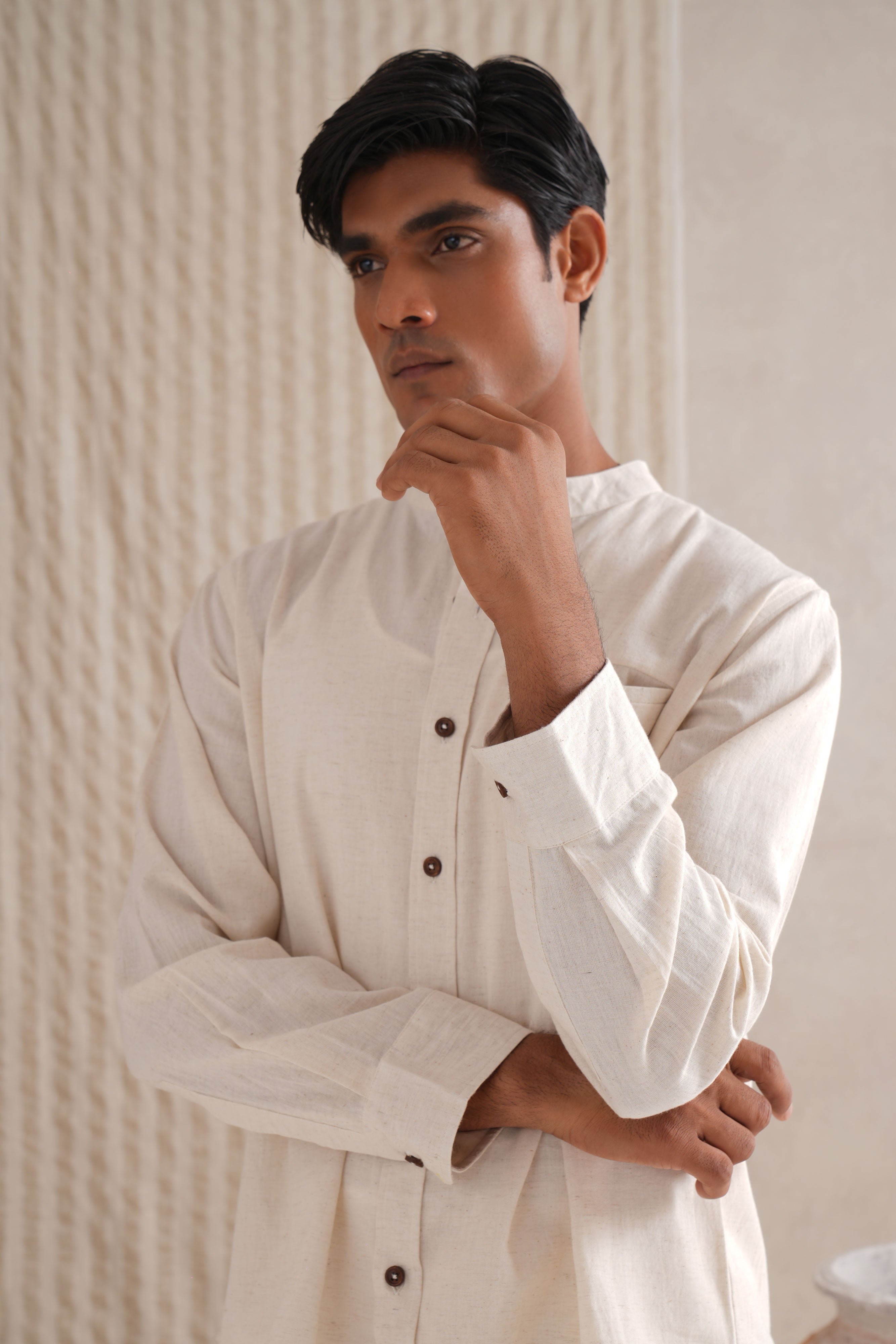 Unaltered Cotton Linen Shirt