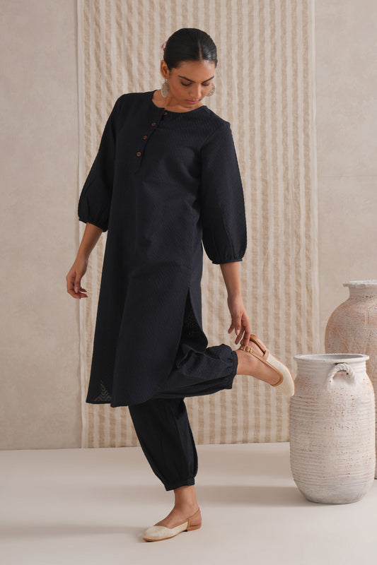 Syah Kurta-Salwar Set