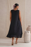 Classic Black Checkered layer Dress