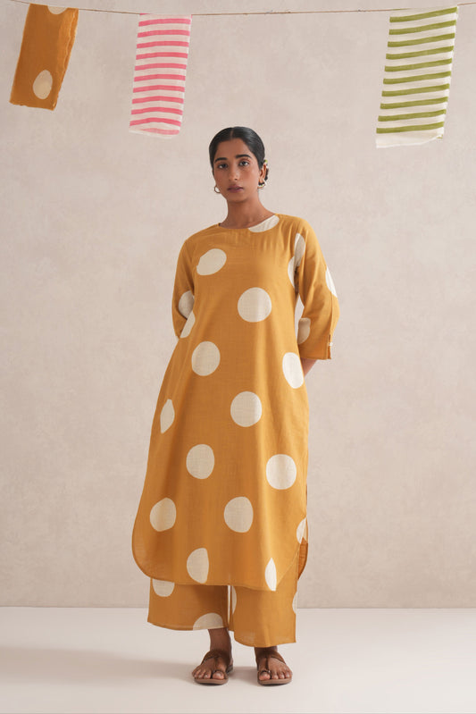 Multani Discharge Block Print Kurta