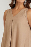 Beige Chevrons Cord-Set - Cyan India
