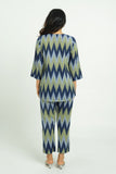 Bue Green handloom Ikat Cord Set