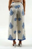 Blue Roses Cotton Linen Set - Cyan India