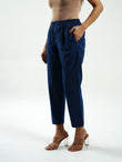 Blue cotton pants - Cyan India