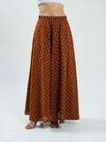 Brown lurex plazzo - Cyan India