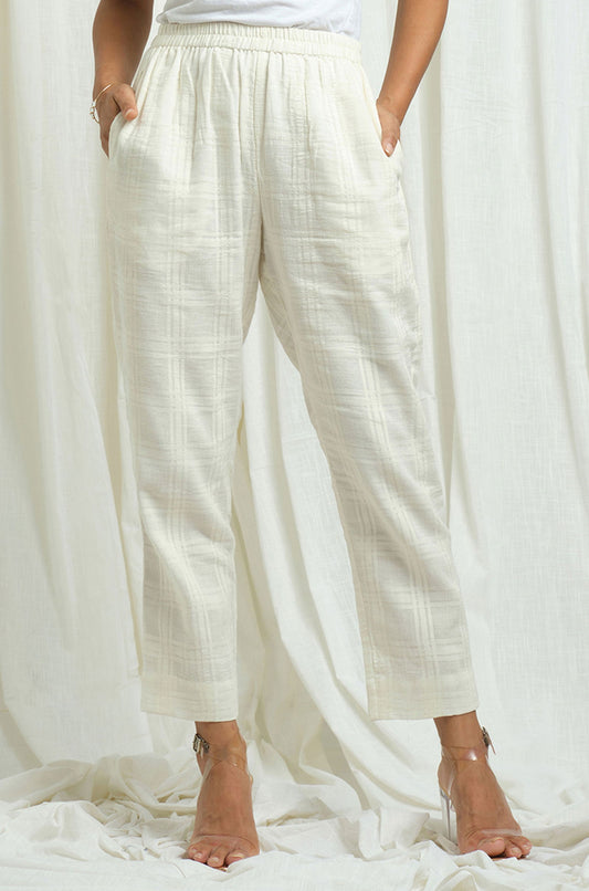 Checkered Pants with Lining - Cyan India