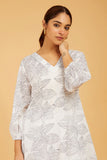 Classic Cord-set with Short Length Palazzo - Cyan India