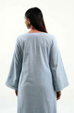 Classic Powder Blue Cotton Kurta - Cyan India