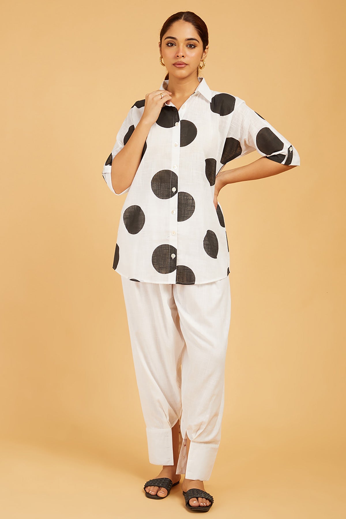 Classic White Dhoti Pants - Cyan India