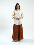 Cotton linen shirt - Cyan India