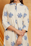 Hand Block Print Cotton Linen Midi
