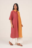 Raw Earthy Premium Cotton Comfort Kurta with Cotton Linen Palazzo