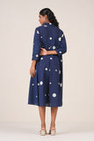 Indigo Classics Polka Dots Shirt Dress