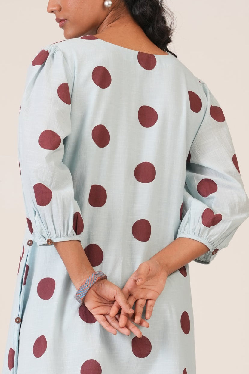 Evergreen Polka Dot Layered Dress