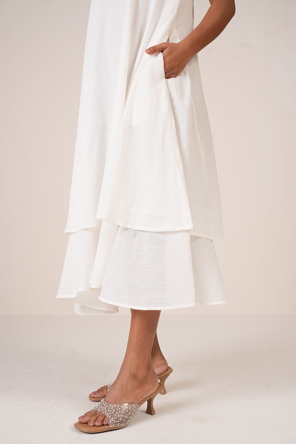 Fairy White Layered Dress