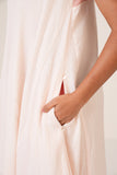 Pink-Peach Tiered Dress