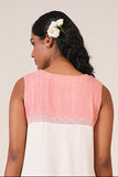 Pink-Peach Tiered Dress