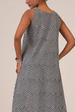 Hand Block Printed Syah Geo Set