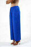 Electric Blue Modal Satin Set - Cyan India