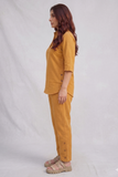 Beige Premium Cotton Set with Wooden Details