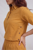 Beige Premium Cotton Set with Wooden Details