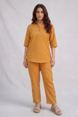 Beige Premium Cotton Set with Wooden Details