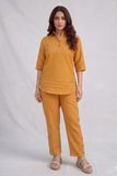 Beige Premium Cotton Set with Wooden Details
