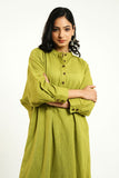 Green Comfort Fit Kurta - Cyan India