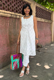 Ivory Checkered Cord-Set