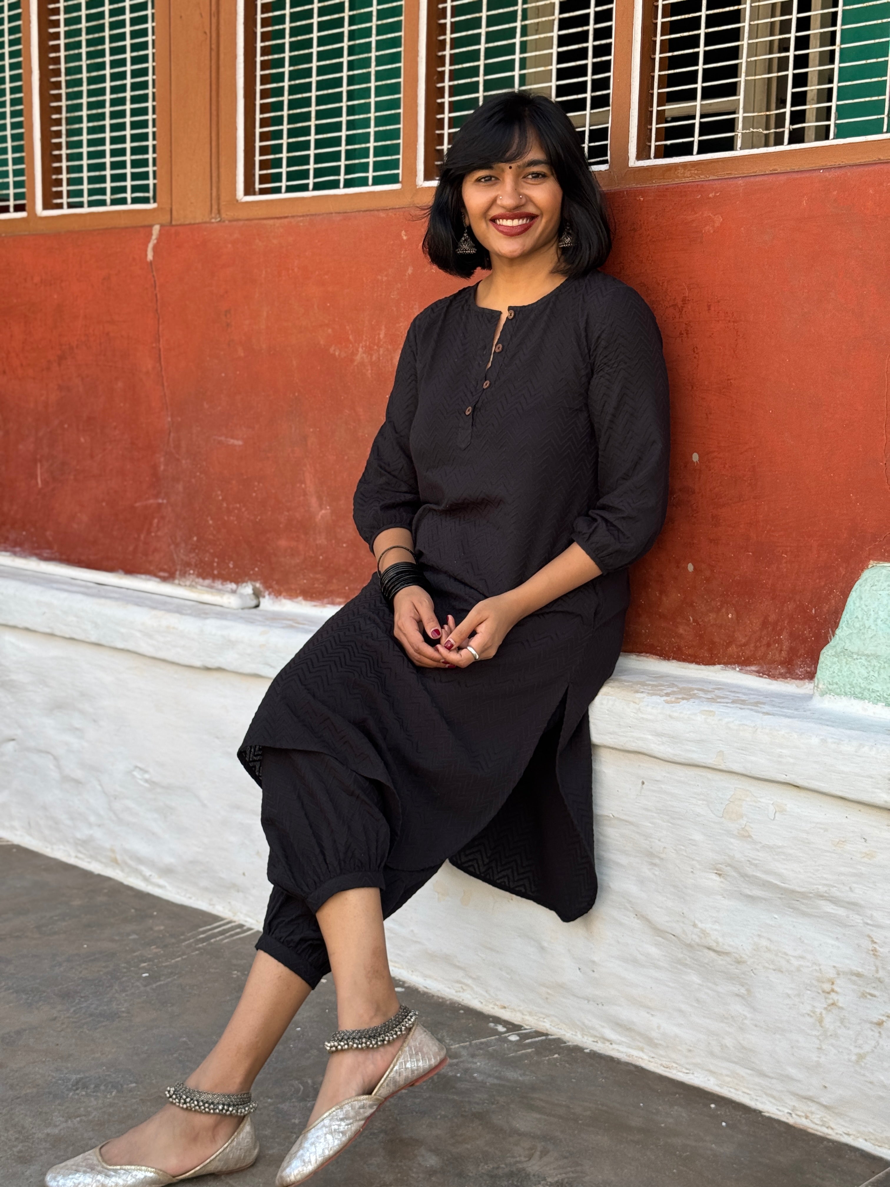 Syah Kurta-Salwar Set
