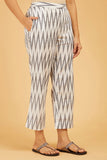 Ikat Angarkha Cord-Set - Cyan India