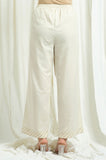 Ivory Cotton Linen Palazzo - Cyan India