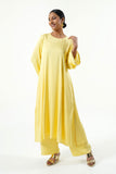 Lemon Yellow Modal Satin Set - Cyan India