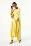 Lemon Yellow Modal Satin Set - Cyan India