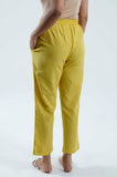 Mustard Yellow Lurex Pants - Cyan India