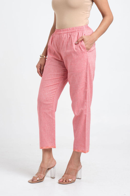 Old Rose Chambray Pants - Cyan India